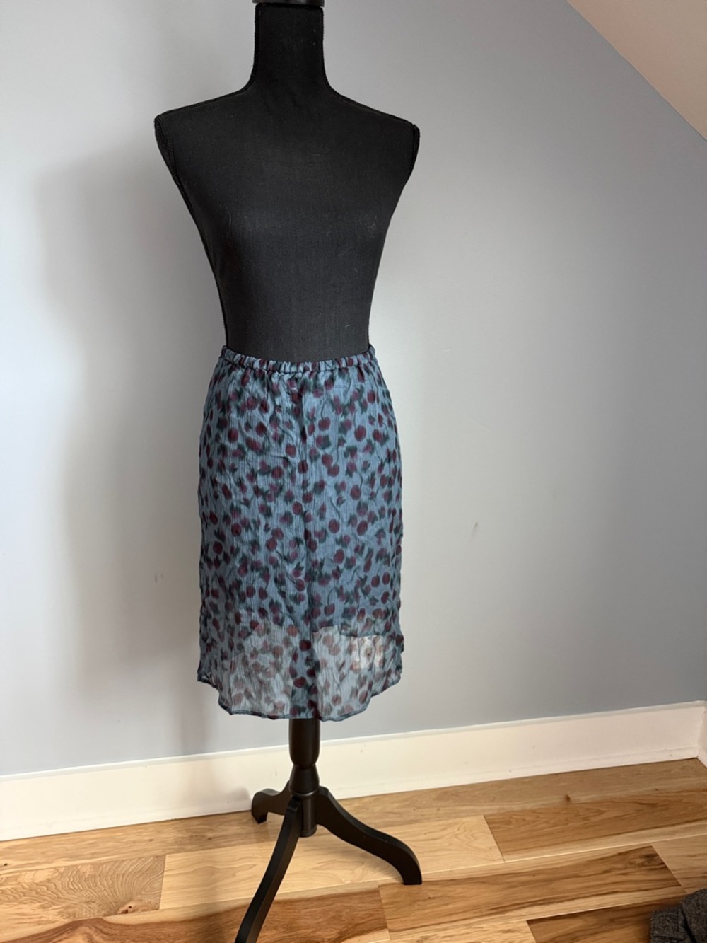 J. Crew Blue Midi Skirt -NWT